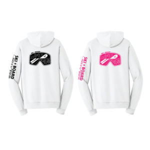 Unisex White Full-Zip Hooded Sweatshirt [PC850ZH]