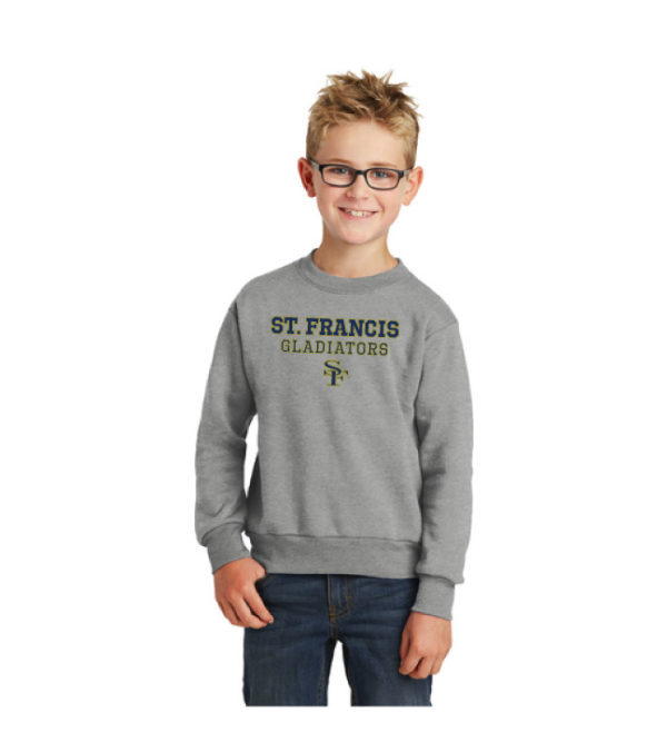 Youth Core Fleece Crewneck Sweatshirt [PC90Y] - Image 2