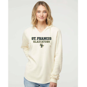 Independent Trading Co. - Women’s Lightweight California Wave Wash Hooded Sweatshirt [PRM2500]