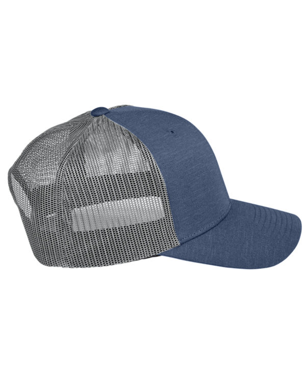 Team 365 by Yupoong® Adult Zone Sonic Heather Trucker Cap [TT802] - Image 2