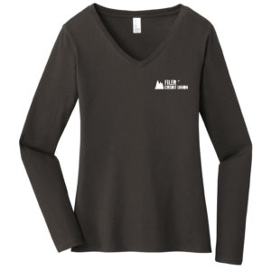 Ladies Long Sleeve V-Neck [DT6201]