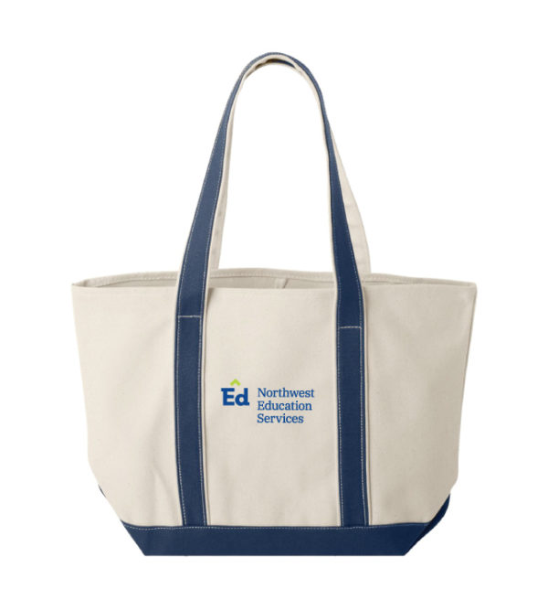 XL Cotton Canvas Classic Resort Tote [8872|L#3]