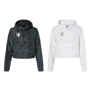 Women's Lt. Weight Quarter-Zip Crop-Top Windbreaker [EXP64CRP]