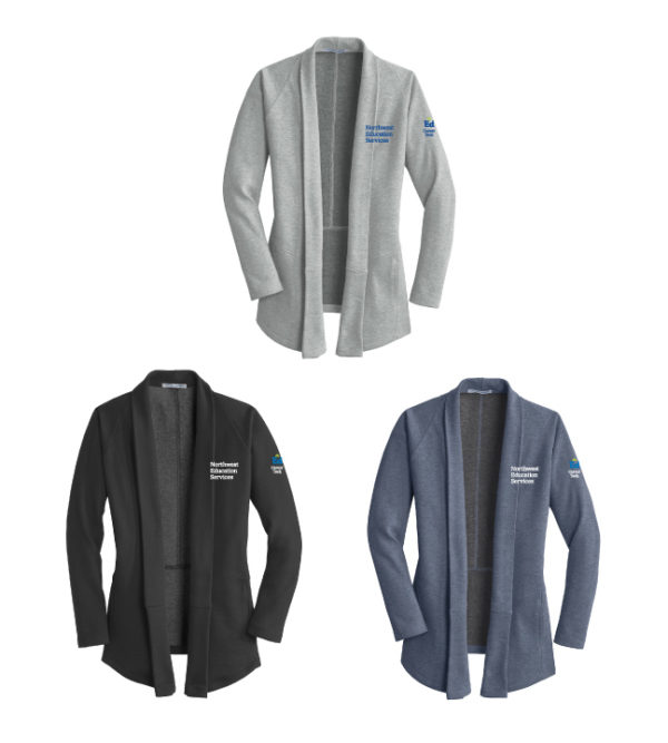 Port Authority® Women's Interlock Cardigan [L807|L#1/SLV]