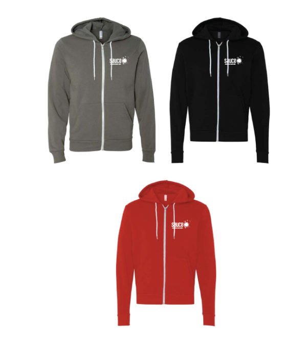 Unisex Sponge Fleece Full-Zip Hoodie [Sauce] [BC-3739]