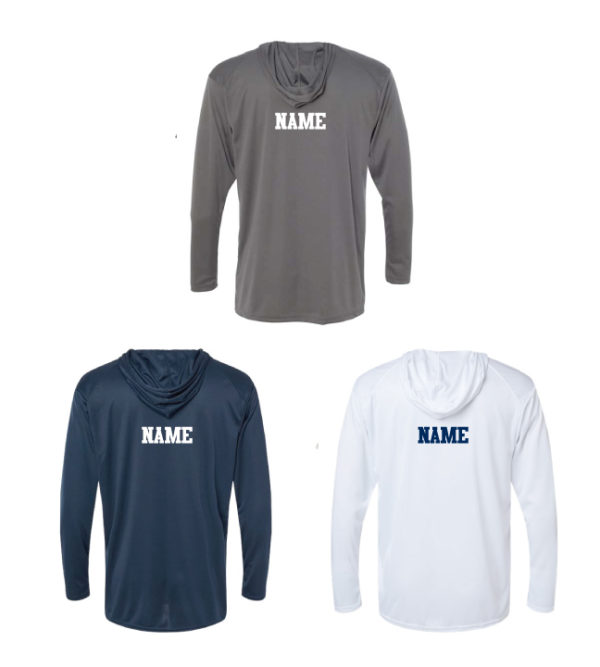 Adult Hooded Long Sleeve T-Shirt [4105] - Image 2