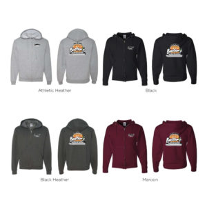 Adult Unisex Full-Zip Hooded Sweatshirt [993MR]