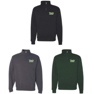 Unisex Cadet Collar Quarter-Zip Sweatshirt [995-MR]