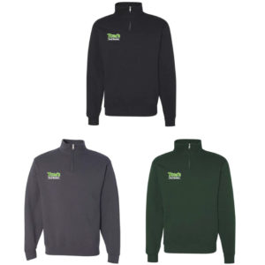 Unisex Cadet Collar Quarter-Zip Sweatshirt [995-MR]