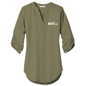 Ladies 3/4-Sleeve Tunic Blouse [LW701]