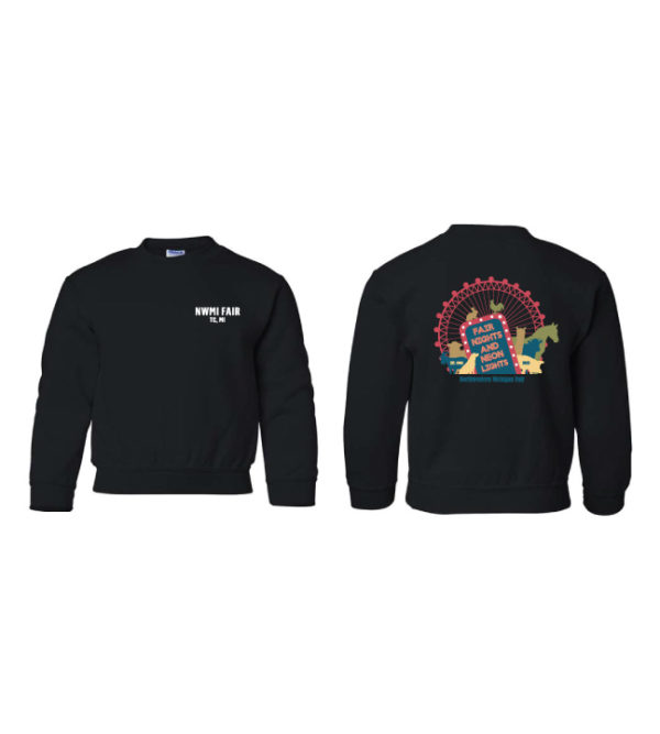 Youth Unisex Black Crewneck [GIL-18000B]