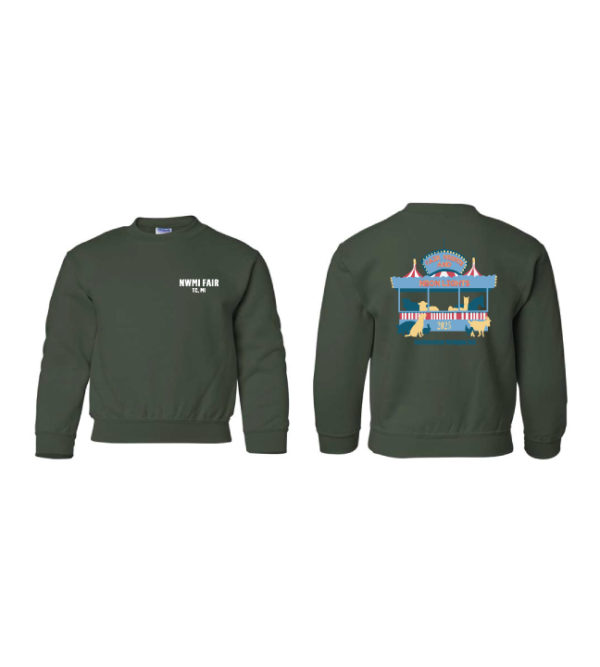 Youth Unisex Forest Green Crewneck [GIL-18000B]