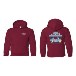 Youth Unisex Cardinal Red Hooded Sweatshirt [GIL-18500B]