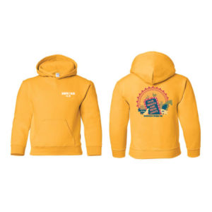 Youth Unisex Gold Hooded Sweatshirt [GIL-18500B]