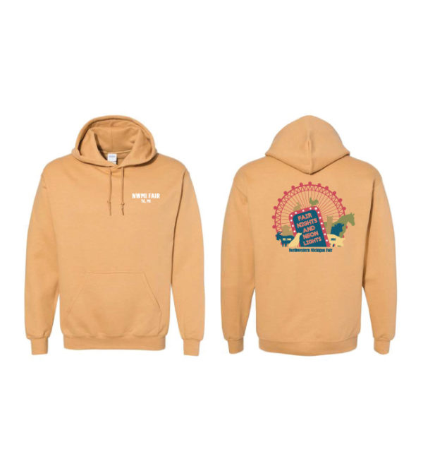 Adult Unisex Heather Old Gold Hooded Sweatshirt [GIL-18500]