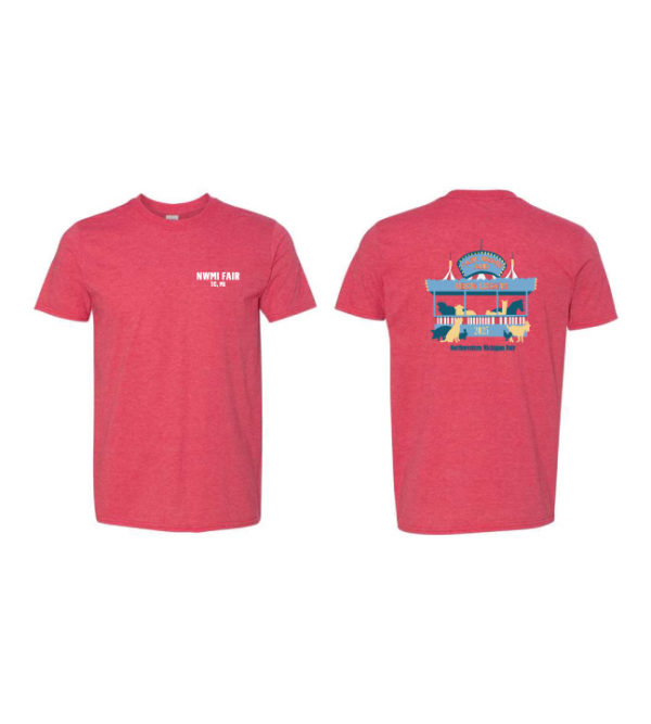 Adult Unisex Heather Red Tee  GIL-64000]