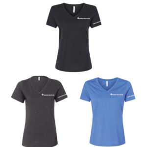 Women's Relaxed Heather V-Neck Tee [BC-6405cvc]