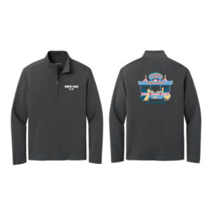 Unisex Grey Steel Breakwater 1/4-Zip Pullover [K820]