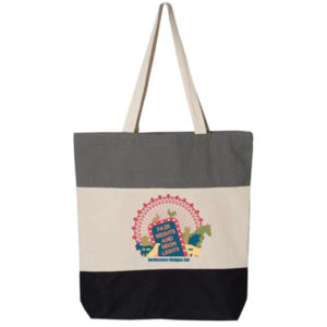Black/Natural/Grey Tricolor Tote (Ferris Wheel) [Q125900]
