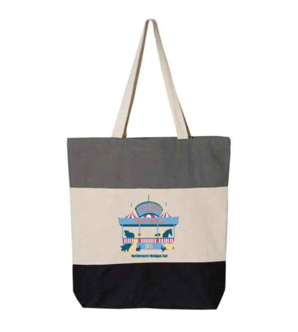 Black/Natural/Grey Tricolor Tote (Booth) [Q125900]