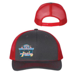 Charcoal/Red Snapback Trucker Cap (Booth) [RICH-112]