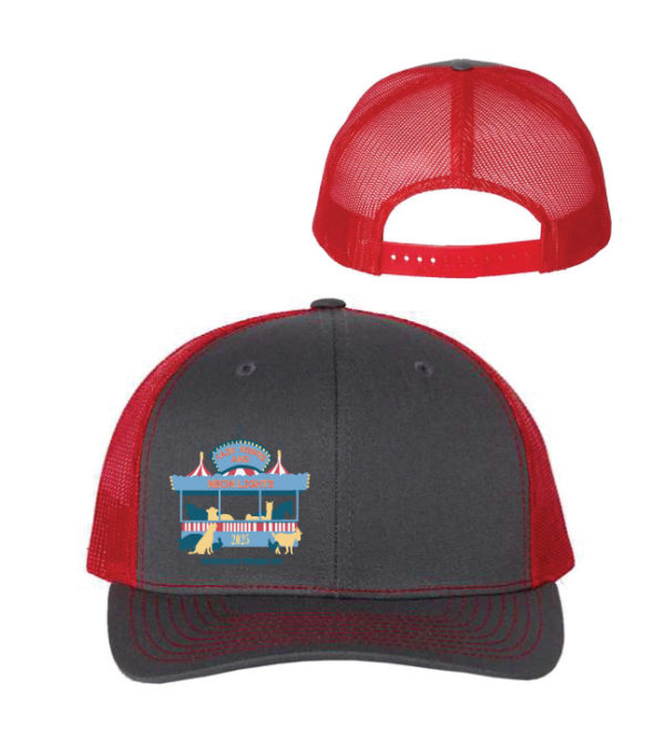 Charcoal/Red Snapback Trucker Cap (Booth) [RICH-112]