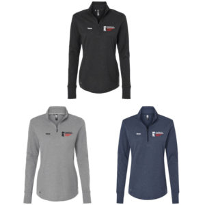 Women's 3-Stripes Quarter-Zip Pullover Sweater [A555]