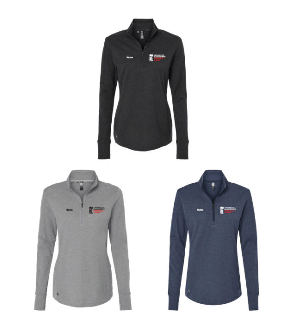 Women's 3-Stripes Quarter-Zip Pullover Sweater [A555]
