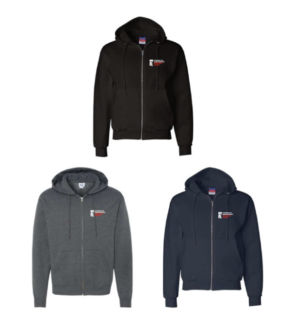 Men's Powerblend® Full-Zip Hooded Sweatshirt [S800]
