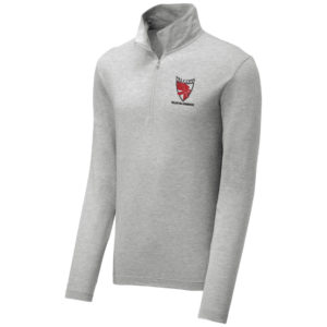 Unisex Tri-Blend Wicking 1/4-Zip Pullover [ST407]