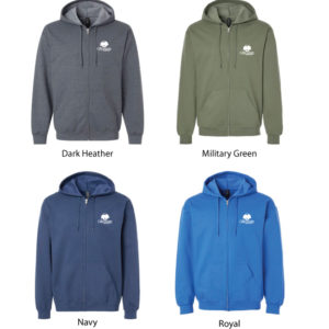 Adult Unisex Full-Zip Hooded Sweatshirt [GIL-SF600]