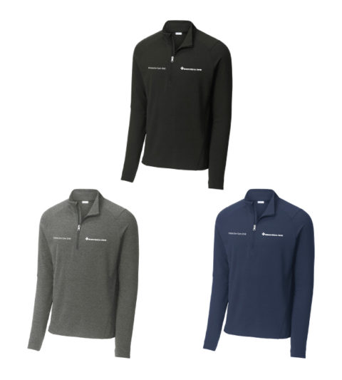 Sport-Tek Men's 1/4 Zip Athletic Sweatshirt - Heather, Medium - View #10