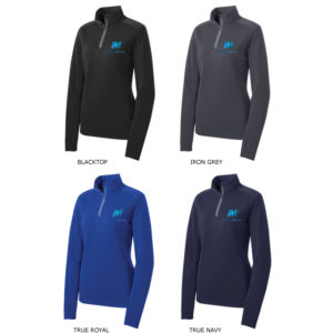 Women's Textured 1/4-Zip Pullover [LST860]