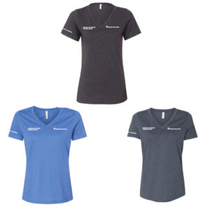 Women's Relaxed Heather V-Neck Tee [6405CVC]