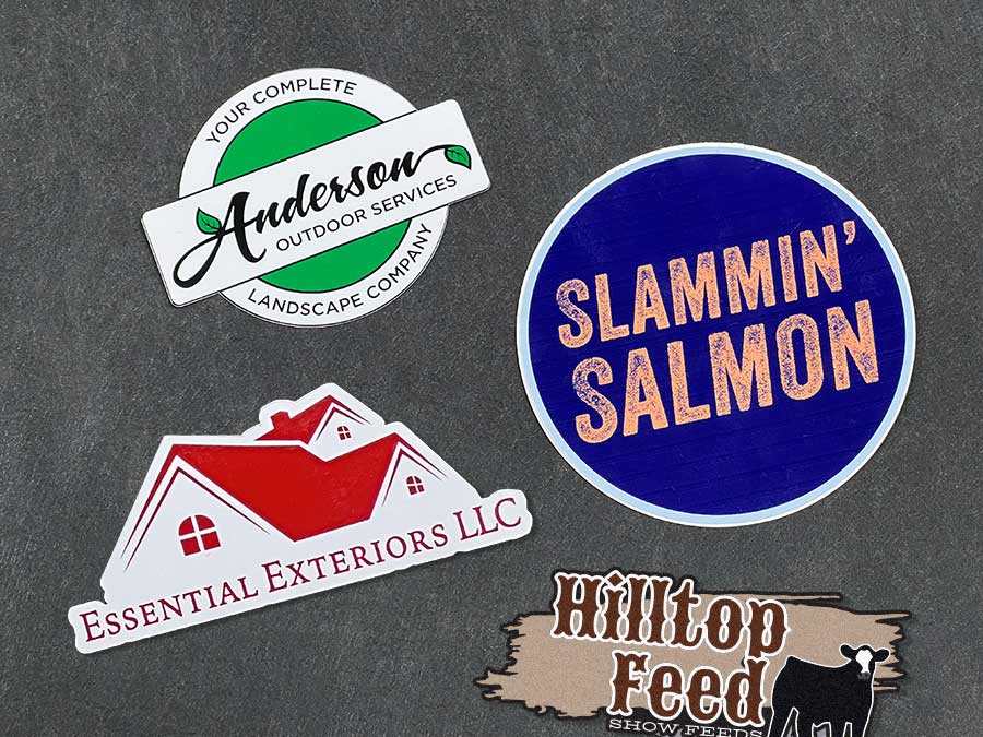 Collage of Local Business Stickers