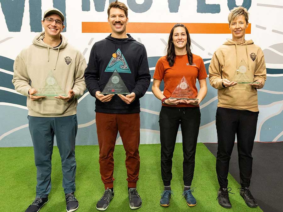 MI MOVES Fitness Instructors Wearing Staff Shirts