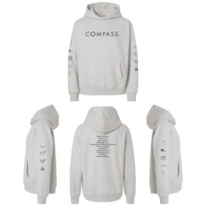 Adult Unisex "COMPASS" Hooded Sweatshirt [BC-4719]