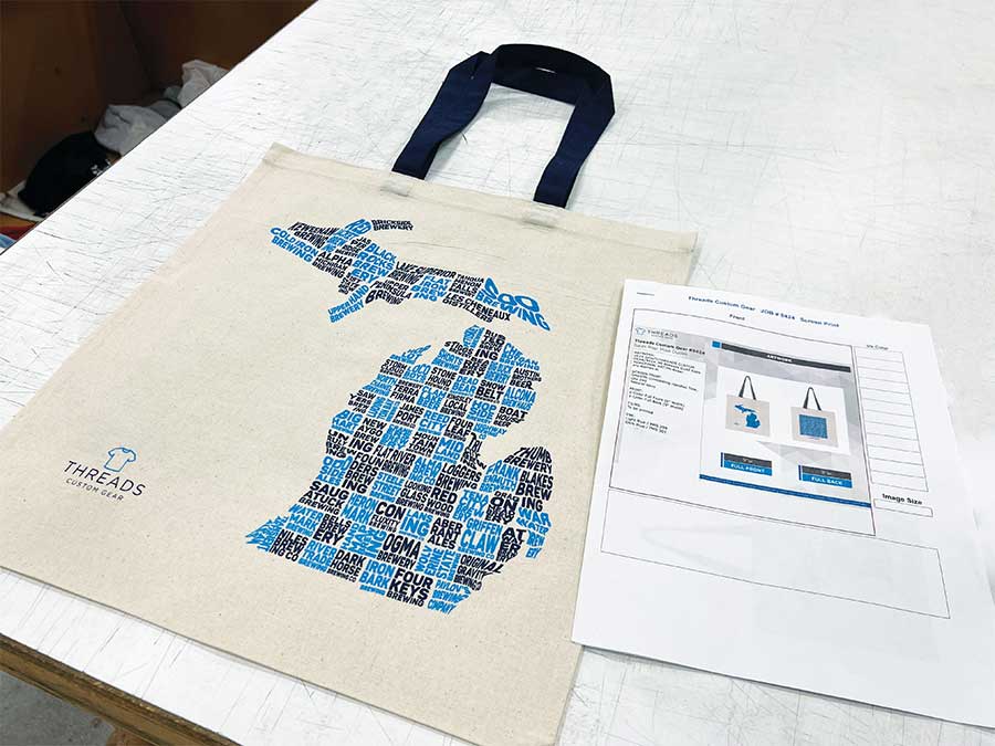 OAD105 Contrast Handle Tote