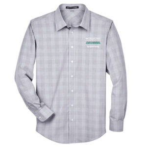 Men's Crown Collection Glen Plaid Woven Dress Shirt [DG520]