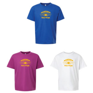Youth Unisex Fine Jersey "Shine Bright" Tee [2001Y]